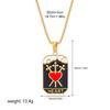 Tarot Card Neckalce Stainless Steel for Women Men Evil Eye Star Moon Sun Lovers One Piece Choker Original Design Jewelry Gifts