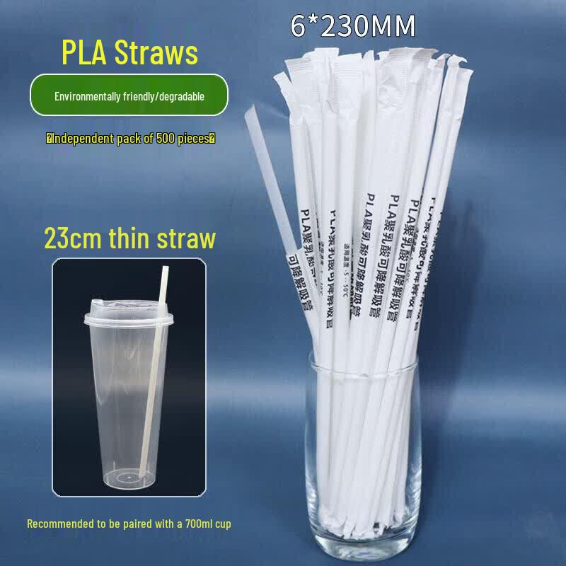 OEING Individually Wrapped Disposable Beverage Straws