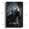 Halloween Movie Decorative Plaque Tin Metal Retro Sign Cinema Cafe Bar Decoration Poster Board Modern Home Wall Decor Aesthetic