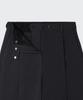 MUSINSA STANDARD WOMAN Women'S Low Waist Deep Tuck Extra Wide Hidden Banding Slacks [Charcoal Gray]