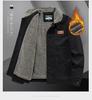 Herren Retro Lammwolle Baumwolle Jacke - Herbst/Winter Stil 6801