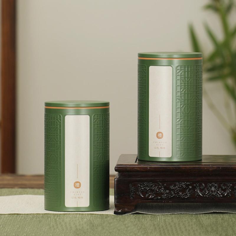 Empty Tea Tin Can Household Green Black Tea Sealed Jar Portable Home Small Tea Packaging Box Tinplate Storage Cans Household