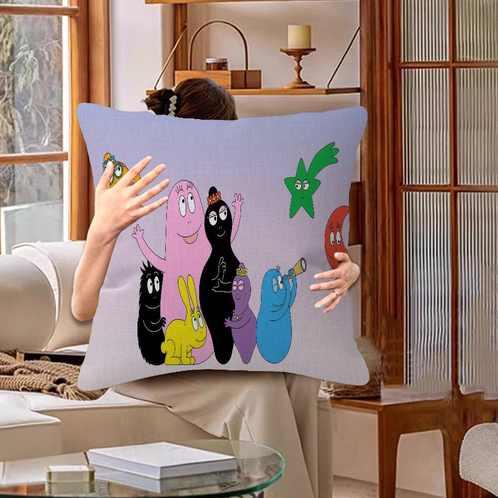 Barbapapa Cartoon Kissen Geschenke Heim Büro Einrichtung Schlafzimmer Sofa Auto Kissenbezug Hülle 45x45cm