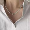 Super Flash Snake Bone Chain Necklace Hook Collarbone Chain Simple Neck Chain