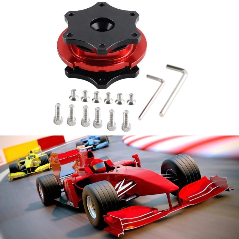 Vehicle Steering Wheel Adapter 8.9cm Diameter Anti Rusts Easy Operate for Racings Enthusiasts Improves Driving Safety
