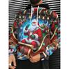 Herren 3D Weihnachtsmann Aufdruck Kapuzenpullover Hoodie Pullover Weihnachten Damen Freizeit Winterkleidung Kostümpartys
