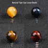 Natural Tiger Eye Cat's Eye Beads: Gold, Blue, Red, Yellow Loose Beads for DIY Bracelets and Spacers.