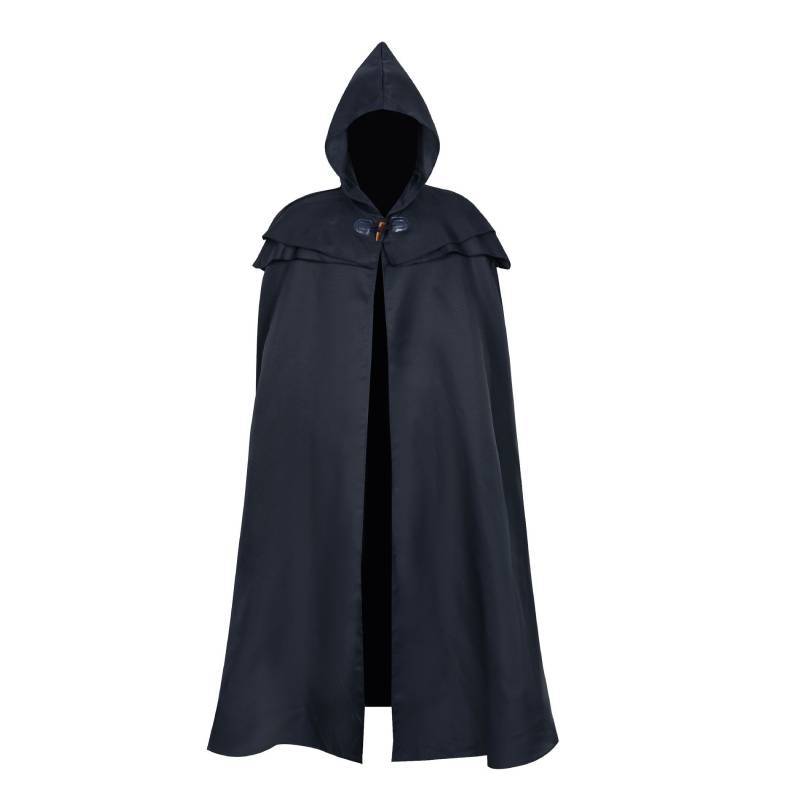 Mittelalterlicher Fantasy-Umhang mit Kapuze für Cosplay und Mottopartys