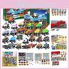 Adventskalender Weihnachts-Countdown Auto Blind Box 24 Tage Legierung Feuerwehrwagen Set Spielzeug