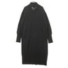 Unused Green Label Relaxing Long Sleeve Full Zip Knit Long Dress F Gray Women Used