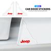 2pcs Car Door Corner Transparent Protective Stickers For Renegade Compass Grand Cherokee Patriot Liberty Wrangler Rubicon