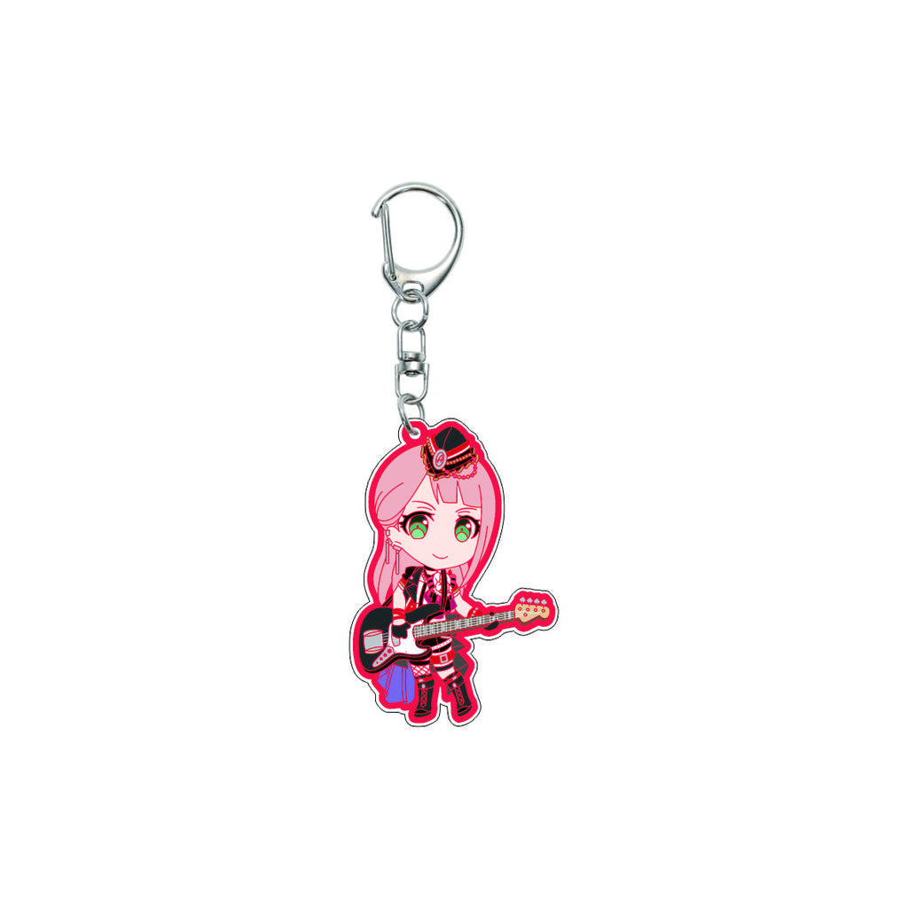 55MM Anime banG Dream Keychain Toyama Kasumi/Saya Yamabuki/Hanazono Tae Key Chain Acrylic Model Plate Christmas Gifts