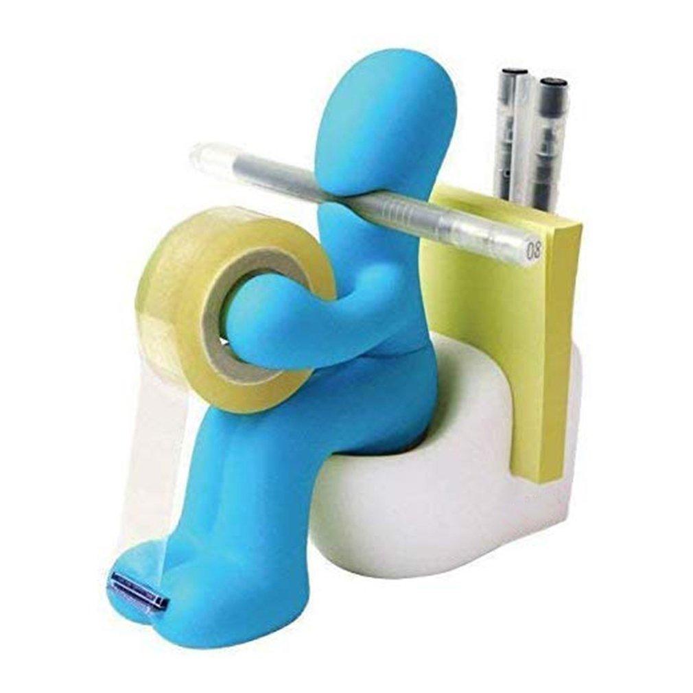 Creative Adhesive Tape Holder Tape Dispenser and Supply Station Funny Accessory for Office Home or School Paperclip Stationery