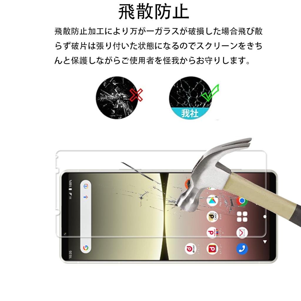 De cadru de ghidare inclus KPNS Material japonez Film din sticlă securizată Capac film pentru cameră Film de protecție pentru Xperia 5 IV SOG09 [Set 2+2] SO-54C