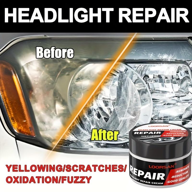 Automotive Headlight Repair Kit - Universal Automotive Headlight Polishing Wax Set, for Renovation, Yellowing and Oxidation.