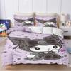 Kuromi My Melody Sanrio Series Printed Bedroom Bedding Set Duvet Cover Christmas Gifts Comforte Cartoon With Pillowcase