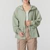 Nike Oversized Hooded Zipper Solid Jacket Women Jackets Green FN3670-370