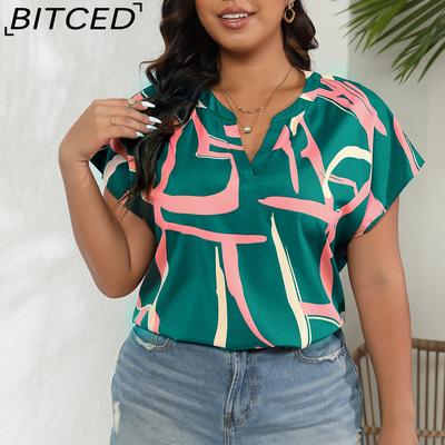 Short-Sleeve Spring/Summer Fashionable Elegant Women's Shirt