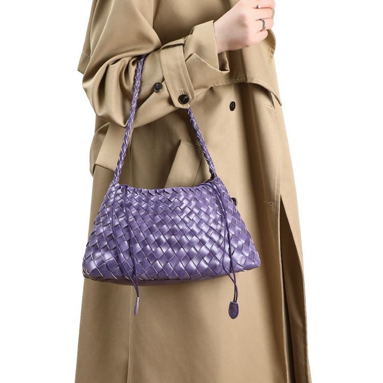 Luxusmode Damen Tasche Tragetasche Handgewebt Handtaschen Mode Retro Handtaschen Vielseitig Unterarm Schultertaschen