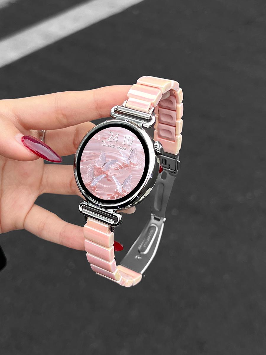 

Летний ремешок для часов Huawei GT6/GT5/4/3 Pro из смолы и силикона для женщин Huawei GT6/GT5/GT4 [41mm]