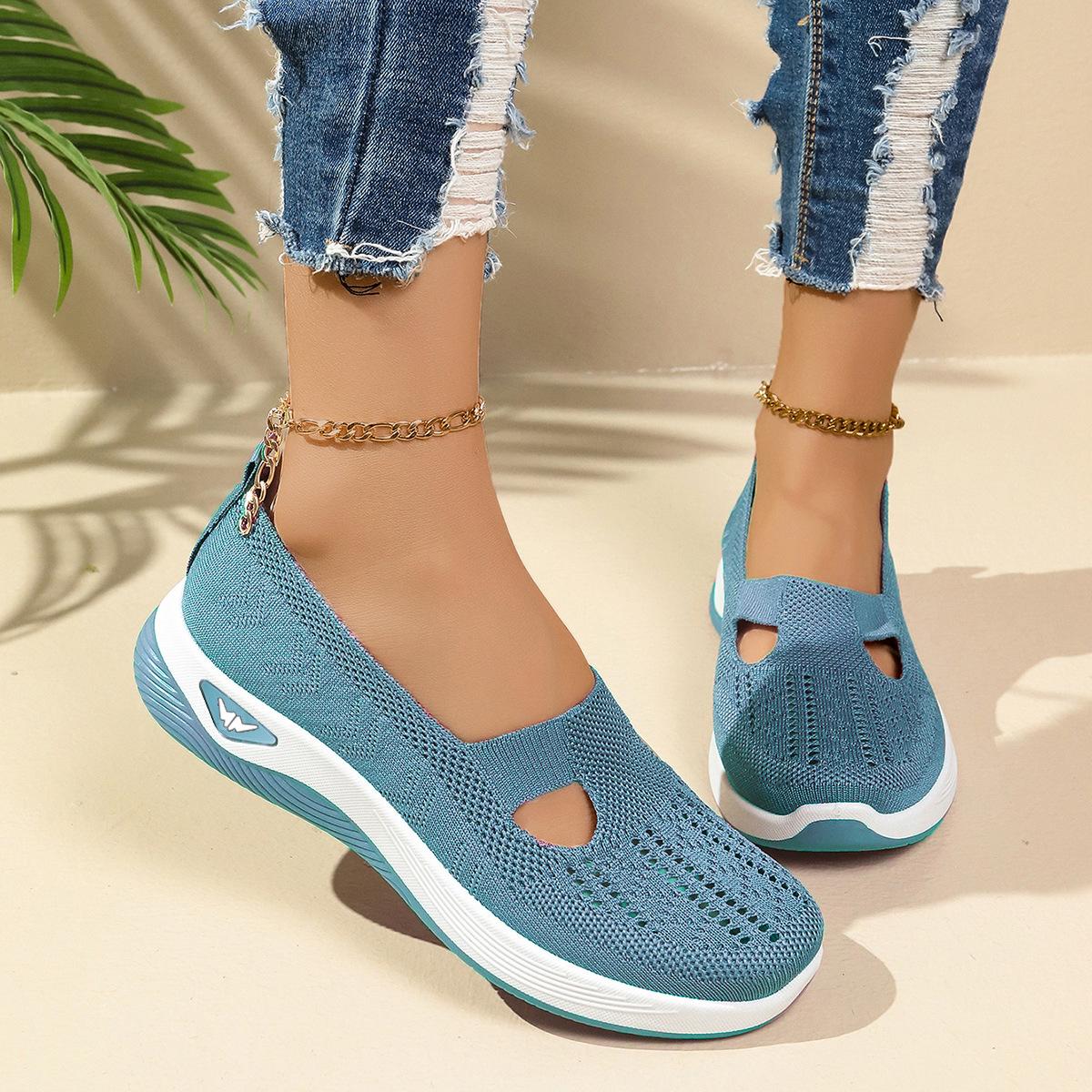 

Женская обувь, Обувь больших размеров, Женская тканевая обувь, Обувь из летящей сетки, Спортивная обувь, Повседневная обувь 41 небесно-голубой