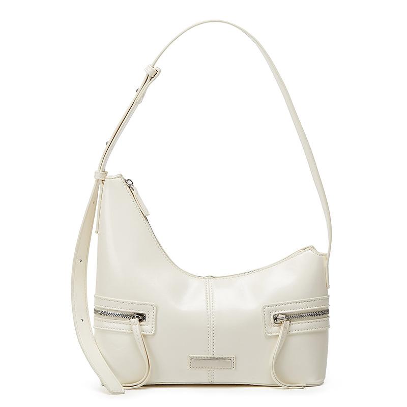 

Сумка-тоут на одно плечо под мышкой Модная вместительная сумка-кроссбоди для горячей девушки Повседневная сумка белый