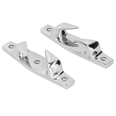 2pcs 6in Anchoring Mooring Cleats Left and Right Hollow Fair  Stainless Steel Marine Boat Accessories