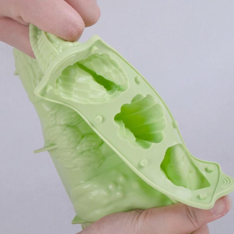 Silicone Popsicles Molds 4 Cavities Vegetable Shape Ices Cream Mold Freezers Ices Mold Cake Candy Candy Mold Nonstick