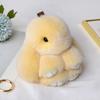 10CM Mini Fluffy Real Fur Pompon Bunny Women Girls Cute Plush Rabbit On Bag Jewelry Wedding Party Toy Kid Gift Bag Charm