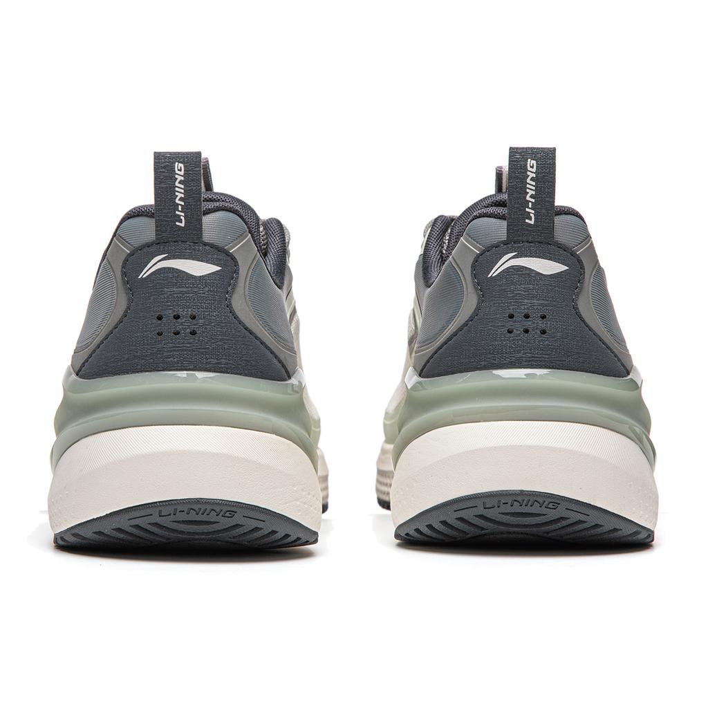 Li Ning Easy Adapt V2 Soft Resilient Breathable Shock Absorbing Durable Low Top Casual Running Shoes Men Sneaker Gray-Green ARSU001-4