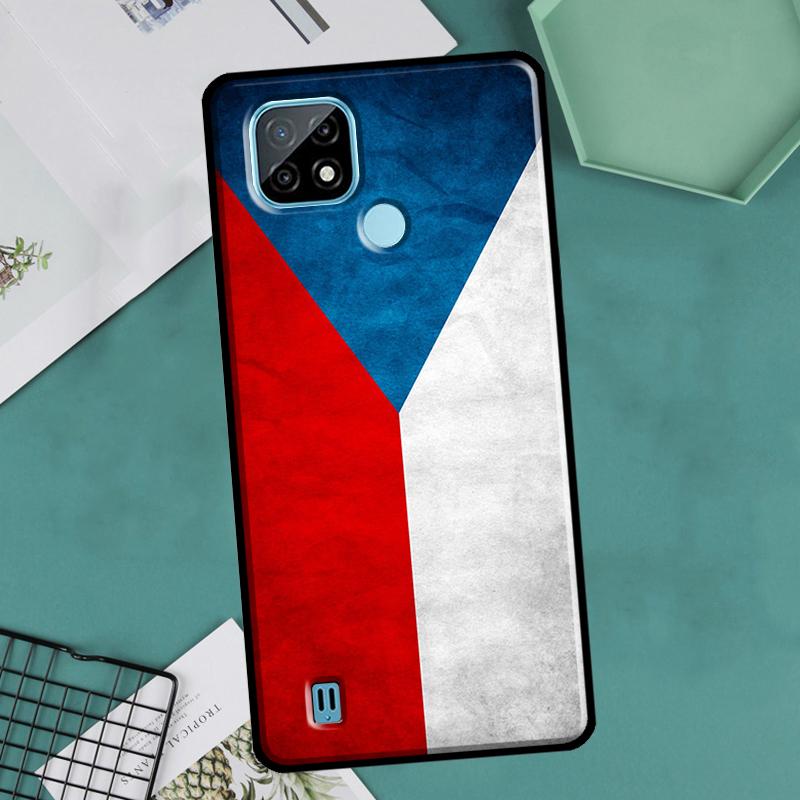 Czech Republic Flag For OnePlus 10 9 Pro 8T 9R 10R Nord2 Case For Realme 8 Pro 9 GT Neo 3 2 Master 8i 9i Cover
