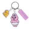 Sunstar Stationery Opanchusagi Triple Opanchusagi and Npochamu Pattern S8345805 (Rabbit) Keychain, Acrylic, (Rabbit) Stationery, A,