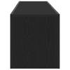 TV Stand Black Oak Effect 120 x 35 x 40 cm Engineered Wood