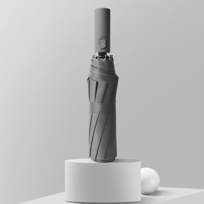 Xiaomi Automatischer Regenschirm Sonnenschirm für Männer und Frauen 10 Schirmstäbe Schwarzer Kleber Sonnenschutz Anti-Ultraviolett Sonnenschirm Heiß