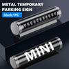 Car Phone Number Plate Temporary Parking Stickers Rotate Park Stop For MINI Cooper R60 R56 F56 F55 F57 F60 Countryman qclyn77