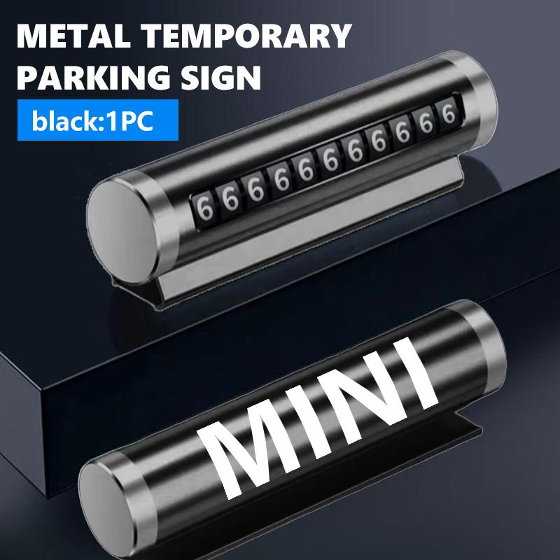 Car Phone Number Plate Temporary Parking Stickers Rotate Park Stop For MINI Cooper R60 R56 F56 F55 F57 F60 Countryman qclyn77