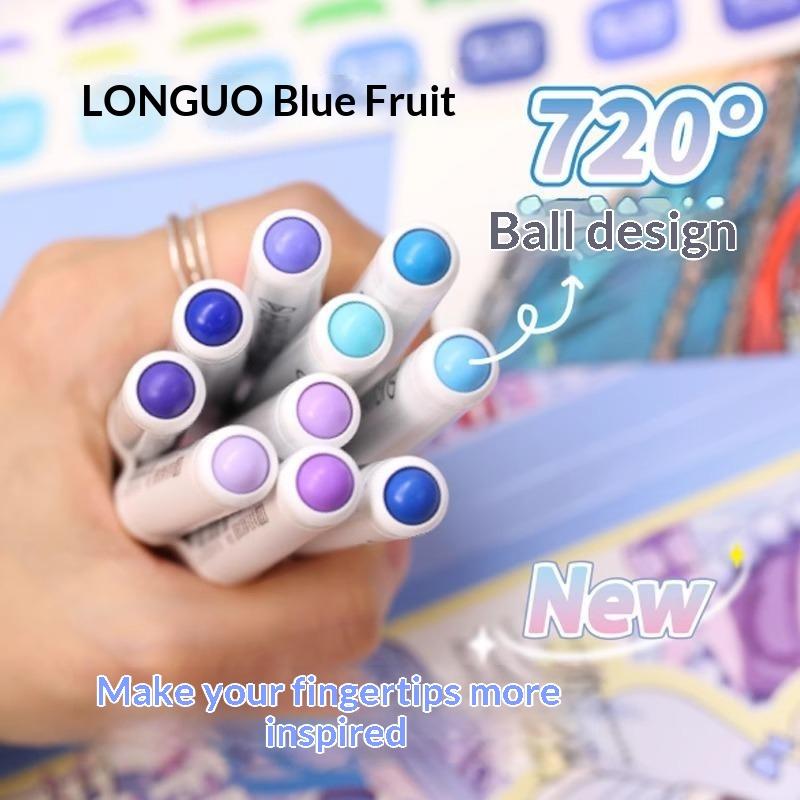 Acrylfarbe Marker Set 9 Stück 9 Farben Direkte Flüssigkeit Schnell Trocknend Wasserdicht für DIY Outdoor Graffiti Innen Heimdekoration Basteln