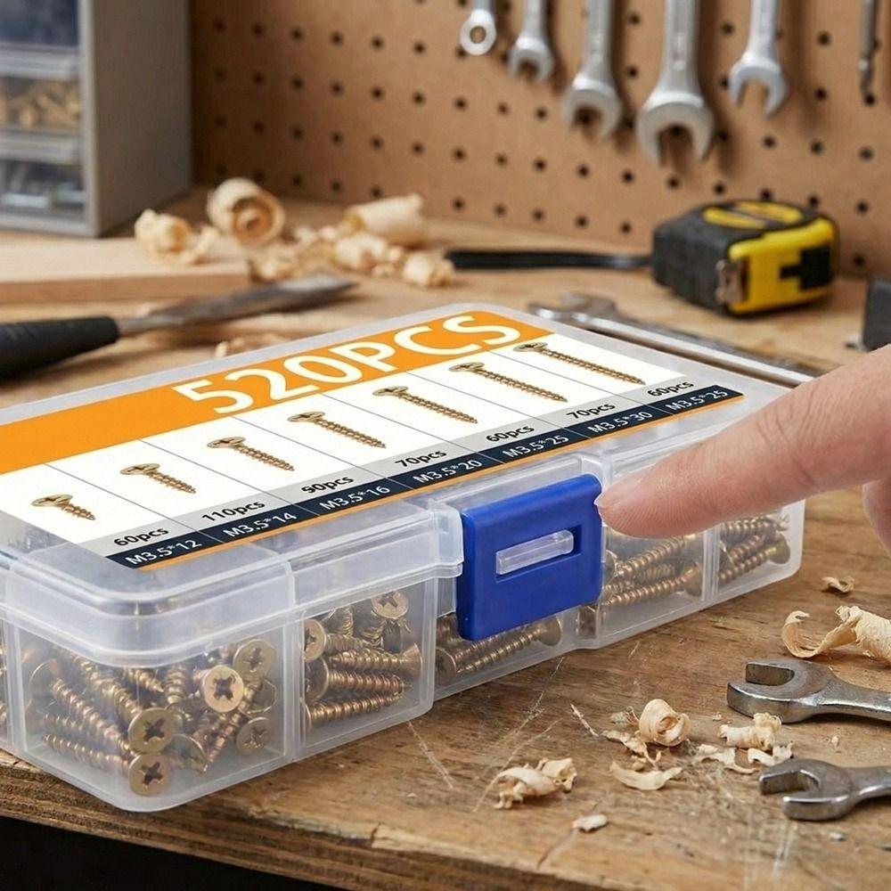 M 3.5 Self-Drilling Wood Screws Carbon Steel Wood Screws  Flooring Installation