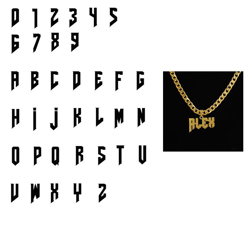 Necklace Pendant Gold Color Personalized Stainless Steel 5mm Wide Thick Chain Jewelry for Men Gifts