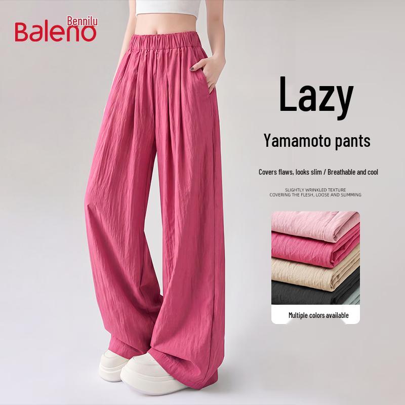 Baleno Women's High-Waist Loose Wide-Leg Summer Pants