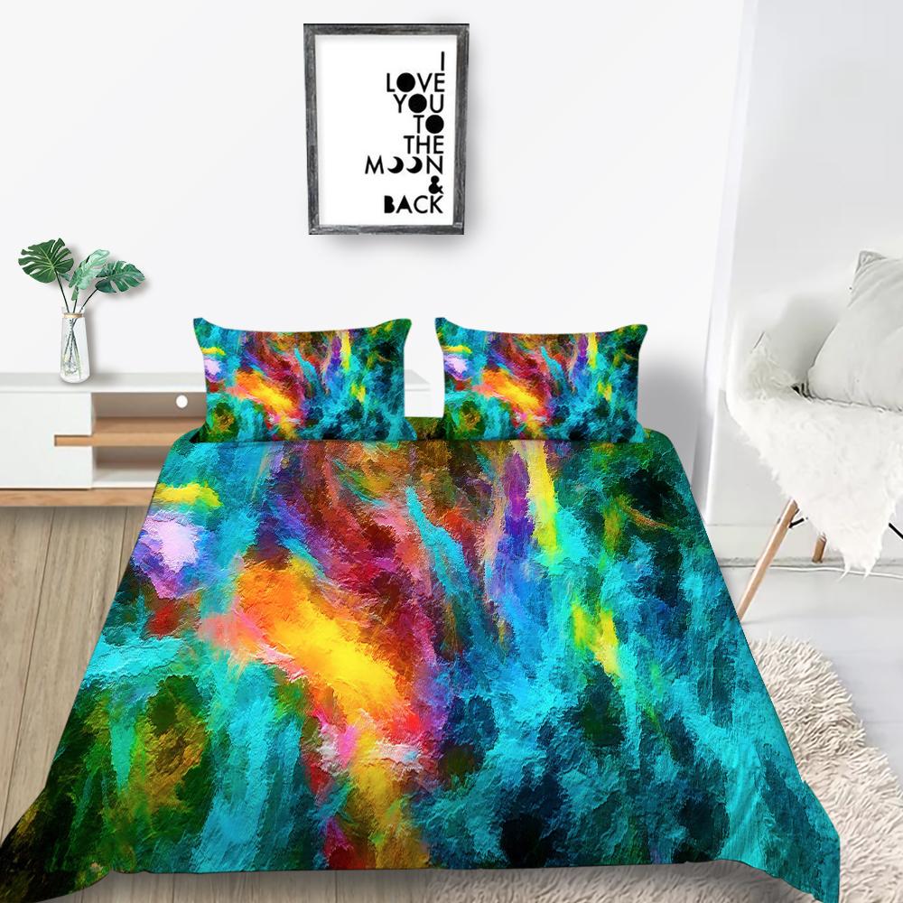 Buy Rainbow Duvet Cover Home Bedspreads Highly Quality Pillowcase Queen