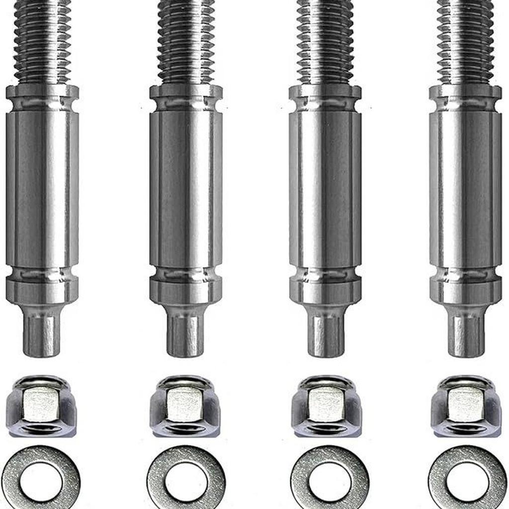 Upgraded GOOSUROO Dryer Front & Rear Drum Support Roller Shaft , W10359271 & W10359272 Set