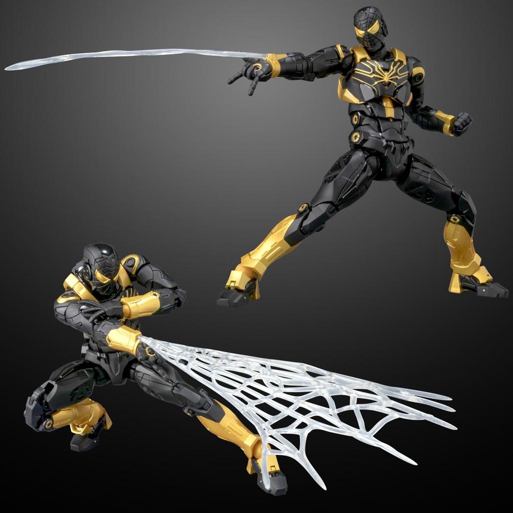 Fighting Armor Iron Spider STEALTH TECH Approximately 165mm and ABS Painted Movable Figure (ONYX Ver.) Die-cast, PVC,