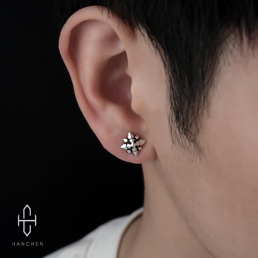 Stud Earrings Men's Trendy Ear Buckles Personalized Versatile Earrings Women's High-end Jewelry Accessories Earrings