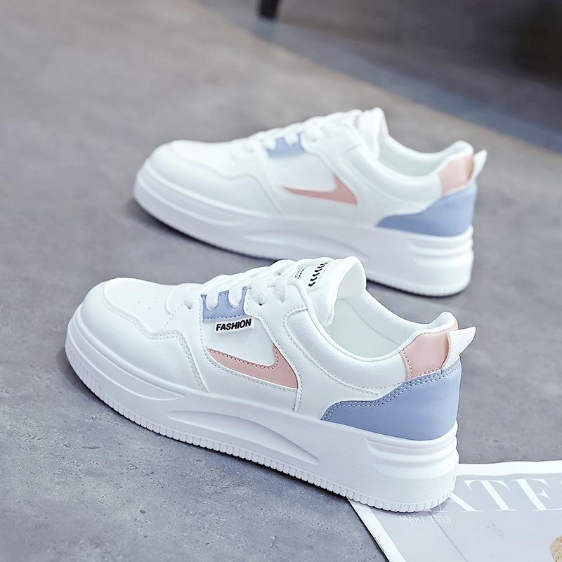 NEW Board shoes women's sports thick sole versatile Korean version ins trendy anti slip white shoes women