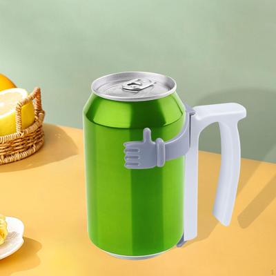 Porta Lattine Maniglie per Bevande in Lattina Mantieni Portatile Adatto per 12oz Facile da Tenere per Mani Deboli Amanti della Birra