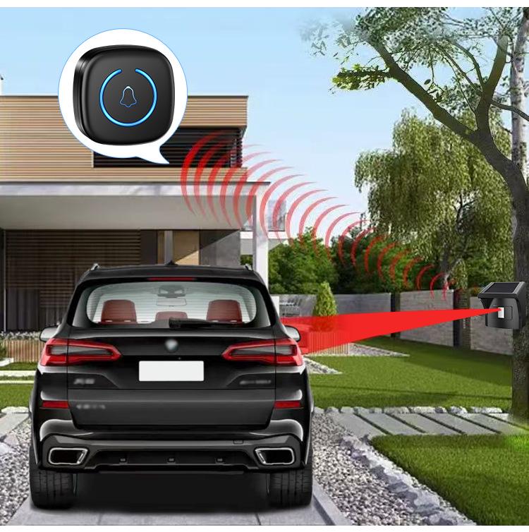 Wireless Outdoor Driveway Alarm - Waterproof Induction Doorbell Alert System