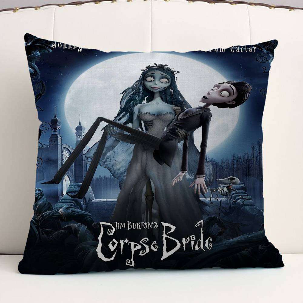 C-Corpse Bride Personalized Pillow Cover Kids Bedroom Wild Party Decor Pillowcase Kid Birthday Shower Gift