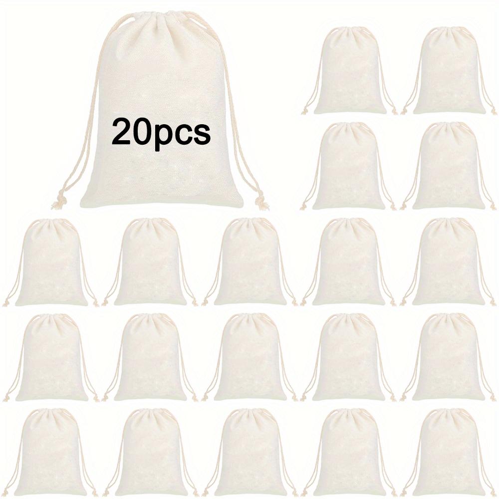 

6/12/20 шт. Термопресс DIY Мешочки на кулиске - Сублимационные заготовки, многоразовые муслиновые саше-рюкзаки, подарки для вечеринок на свадьбу, день рождения и для хранения Blank drawstring bag