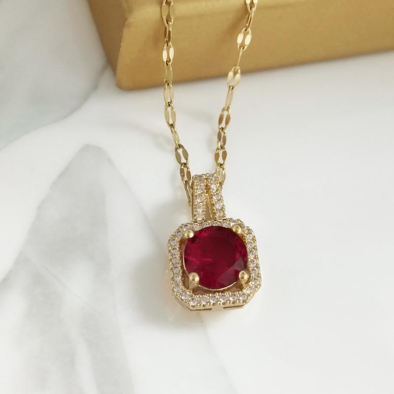 1pcs new style micro-zircon princess purse copper pendant necklace feminine personality and collar chain accessories
